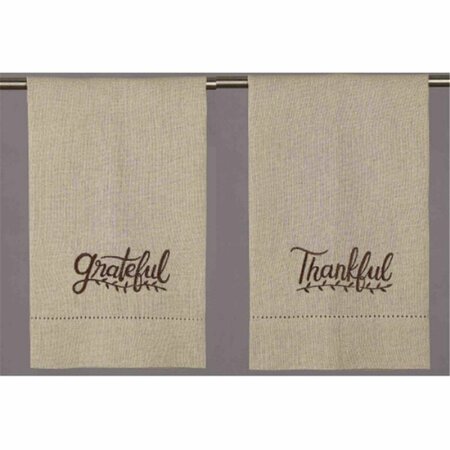 TARIFA 14 x 22 in. Grateful Thankful GT 2 Design Kitchen Towel, 8PK TA3678908